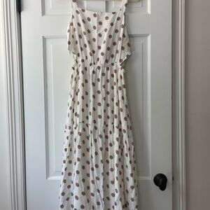 NWT Somewhere Lately the Drop midi cutout dress.